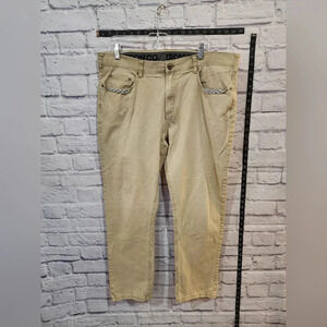 Iron Co khaki pants with a straight leg fit. Size 38x32